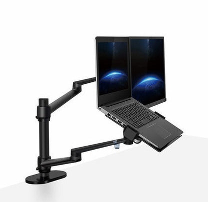 Aluminum Multifunction Ergonomics Desk Laptop Stand Monitor Desktop Holder Computer Full Motion With Column Bar product image