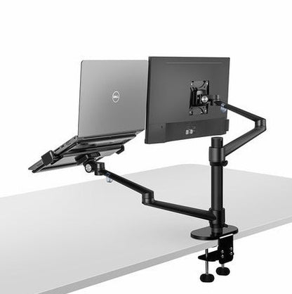 Aluminum Multifunction Ergonomics Desk Laptop Stand Monitor Desktop Holder Computer Full Motion With Column Bar product image